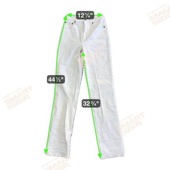 Abercrombie Women's Beige '90s Straight Ultra High Rise Jeans Size‎ 25 - Picture 6 of 6